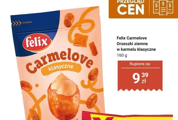 Orzeszki ziemne w karmelu klasyczne Carmelove promocja w Biedronka
