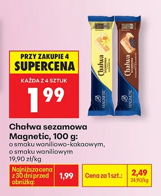 Chałwa sezamowa o smaku waniliowo-kakaowym promocja w Biedronka
