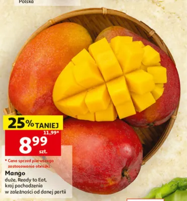 Mango duże Ready to Eat promocja w Auchan