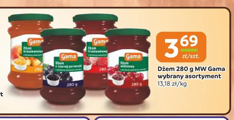 Dżem Gama promocja w Społem Częstochowa