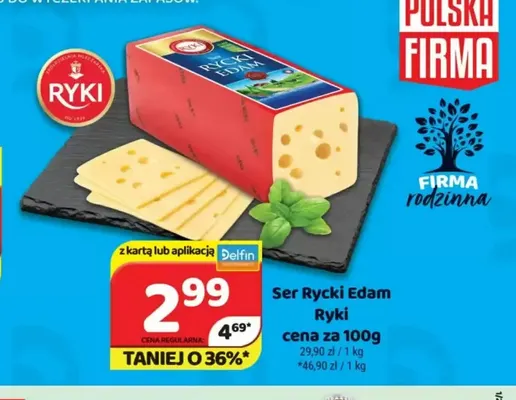 Ser Rycki Edam Ryki promocja w Delfin
