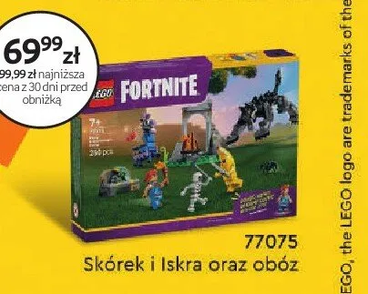 Klocki LEGO Fortnite 77075 Skórek i Iskra oraz obóz promocja w Dzień Dziecka