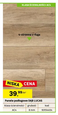 Panele podłogowe Dąb Lucas promocja w Leroy Merlin