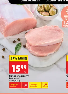 Schab wieprzowy bez kości promocja w Biedronka