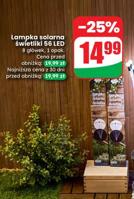 Lampka solarna świetliki 56 LED 8 główek promocja w Dino