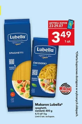 Makaron świderki Lubella promocja w LEWIATAN