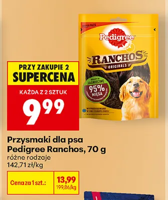 Przysmaki dla psa Pedigree Ranchos promocja w Biedronka