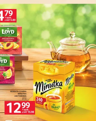 Herbata czarna Minutka promocja w Selgros