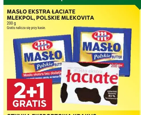 Masło ekstra Łaciate promocja w Stokrotka