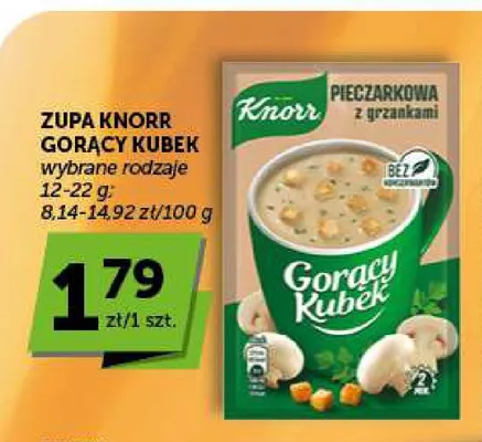 Zupa Knorr Gorący Kubek promocja w ABC