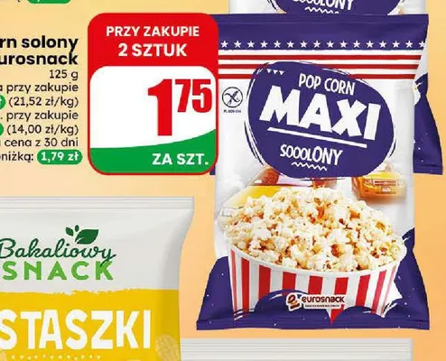 Popcorn solony Eurosnack promocja w Dino