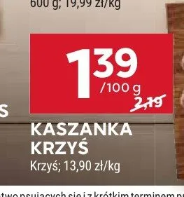Kaszanka Krzyś promocja w Stokrotka