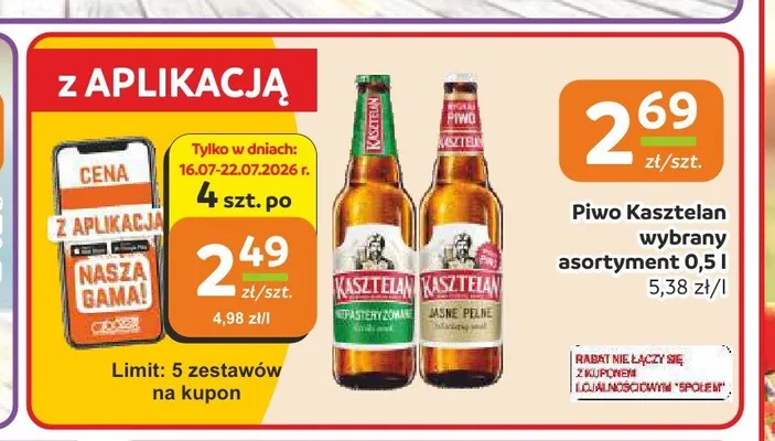 Piwo Kasztelan promocja w Społem Częstochowa