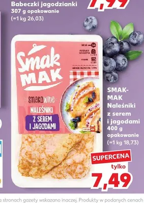Naleśniki z serem i jagodami Smak-Mak promocja w Kaufland