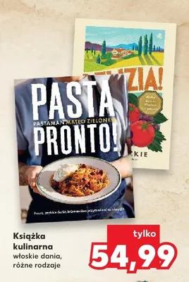 Książka kulinarna Pasta Pronto! promocja w Kaufland