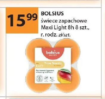 Świece zapachowe Maxi Light 8h BOLSIUS promocja w Drogerie Laboo