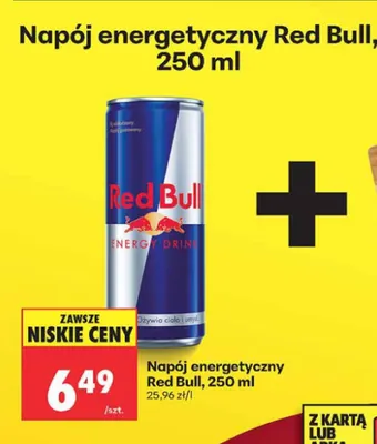 Napój energetyczny Red Bull promocja w Biedronka