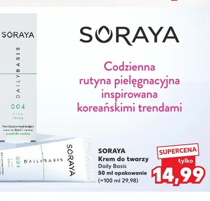 Krem do twarzy Soraya Daily Basis promocja w Kaufland