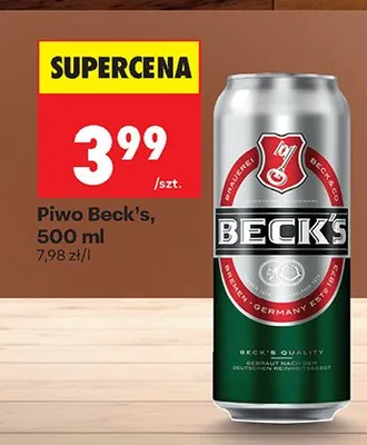 Piwo Beck's promocja w Biedronka