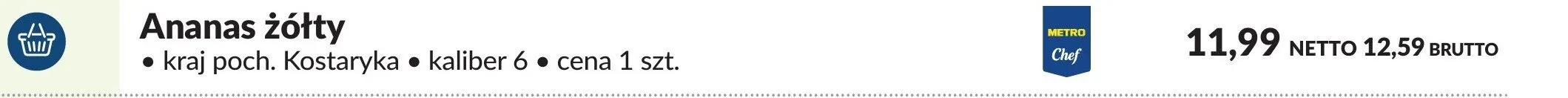 Ananas żółty promocja w Makro