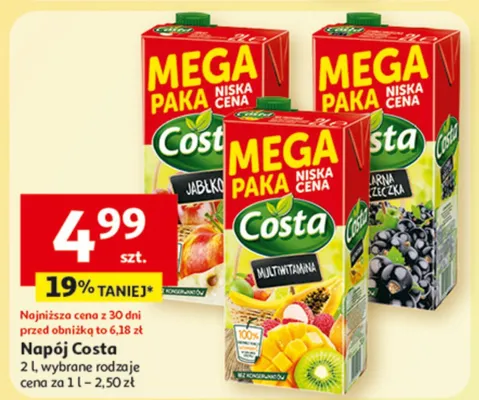 Napój Costa promocja w Auchan