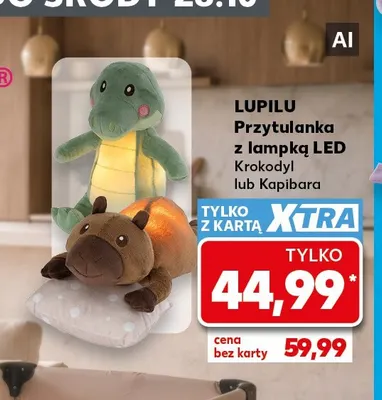 Przytulanka z lampką LED Krokodyl Lupilu promocja w Kaufland