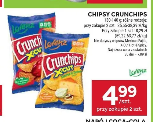 Chipsy Crunchips promocja w Stokrotka
