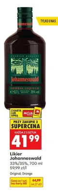 Likier Johanneswald promocja w Biedronka