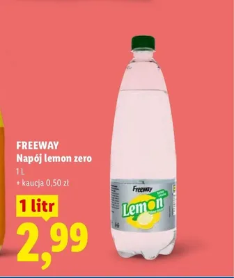 Napój gazowany Freeway Lemon Zero promocja w Lidl