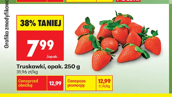 Truskawki promocja w Biedronka