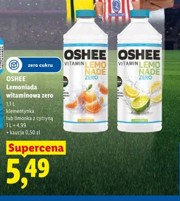 Lemoniada witaminowa zero OSHEE promocja w Lidl