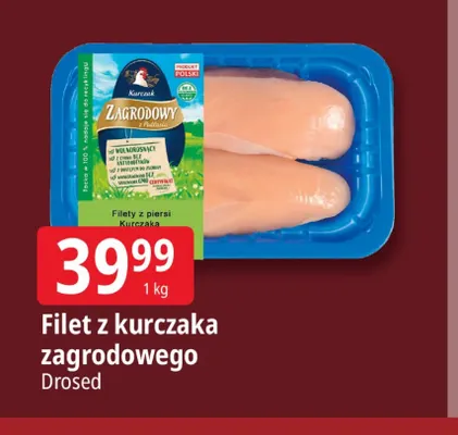 Filet z kurczaka zagrodowego Drosed promocja w Leclerc
