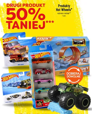 Produkty Hot Wheels promocja w POLOmarket