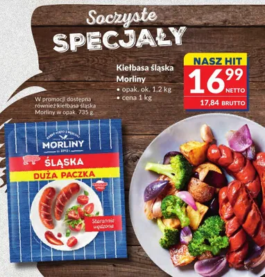 Kiełbasa śląska Morliny promocja w Makro