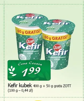 Kefir Zott promocja w CEZAR Delikatesy