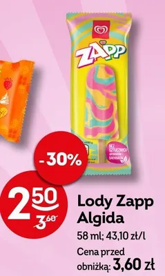 Lody Zapp promocja w Żabka