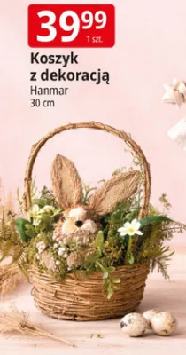 Koszyk z dekoracją Hanmar promocja w Leclerc