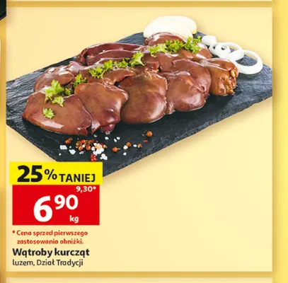 Wątroby kurcząt promocja w Auchan