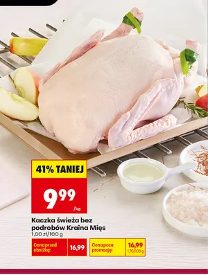 Kaczka świeża bez podrobów Kraina Mięs promocja w Biedronka