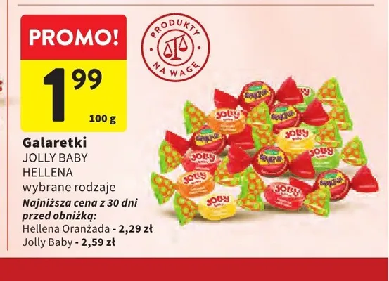 Galaretki Jolly Baby Hellena promocja w Intermarche