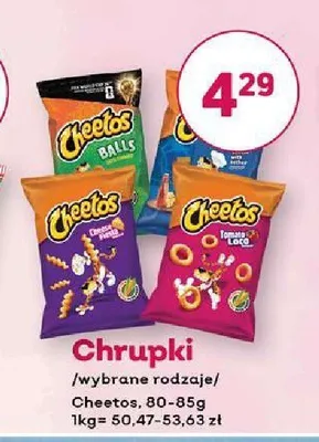 Chrupki kukurydziane Cheetos Tomato promocja w Bliski