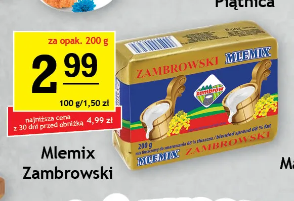 Miks tłuszczowy Mlemix Zambrowski promocja w Gram Market
