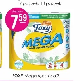 Ręcznik papierowy Foxy Mega promocja w Drogerie Jasmin