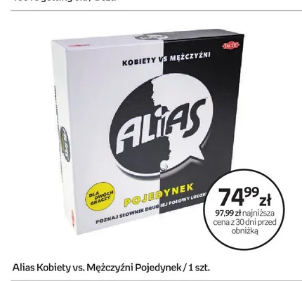 Gra planszowa Alias Kobiety vs Mężczyźni Pojedynek promocja w Empik