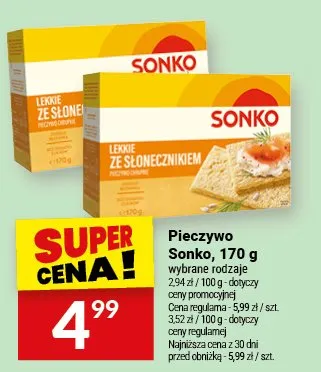 Pieczywo ze słonecznikiem, żytnie promocja w Twój Market