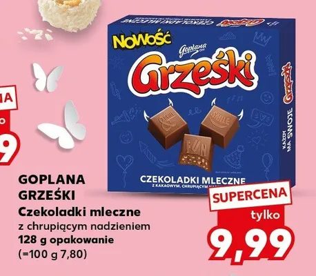 Czekoladki mleczne z chrupiacym nadzieniem promocja w Kaufland