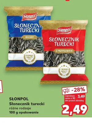 Słonecznik turecki Słonpol z przyprawami promocja w Kaufland