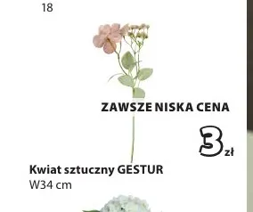 Kwiat sztuczny Gestur promocja w Jysk