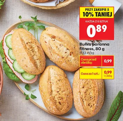 Bułka poranna fitness promocja w Biedronka