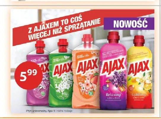 Płyn uniwersalny AJAX 1l promocja w Drogerie Laboo